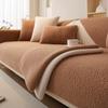 Winter Sofa Cushion Plush New Non-Slip Seat Cushions Simple Modern Solid Color Sofa Cover Cover Cloth