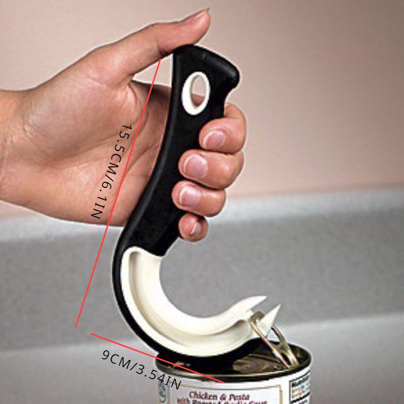 Easy-Grip Hook Can Opener - Durable Plastic, Perfect for Home & Restaurant Use, Ideal Christmas Party Accessory