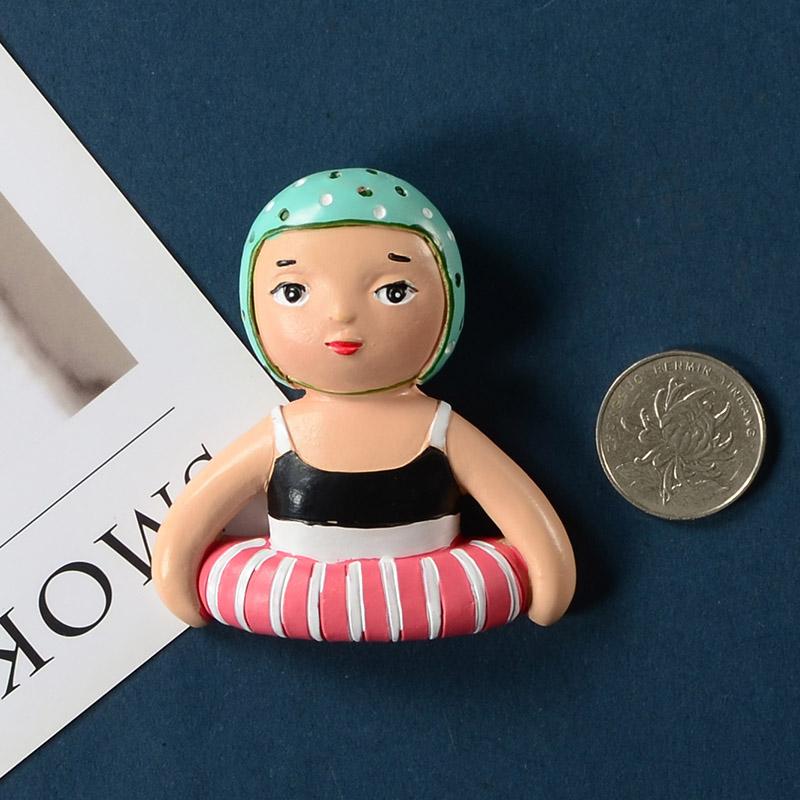 Cartoon European Jesus Van Gogh Mona Lisa Yoga Charming Legs 3D Resin Magnet Fridge Magnets Room Decoration Refrigerator Sticker