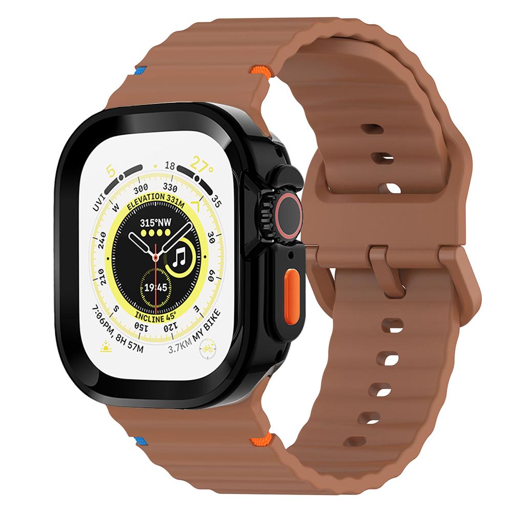 Чехол+Силиконовый ремешок для Apple Watch Ultra 3 2 49мм 46мм 42мм 45мм 44мм 41мм 40мм Ремешок для часов для Series 11 10 9 8 7 6 5 4 SE3/2/1