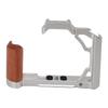 Camera Cage with Wood Handle Anodized Anti Slip Easy To Install Camera Video Cage for Nikon ZFC Silver