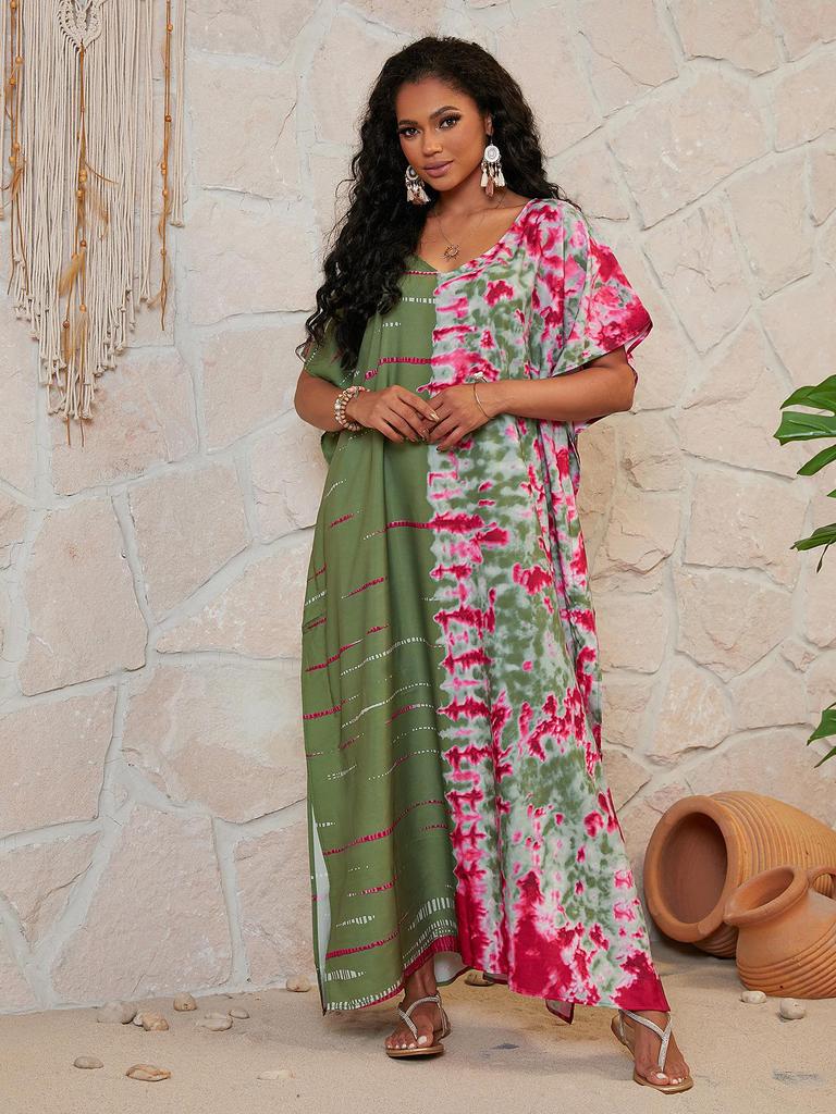 Европейский и американский быстросохнущий свободный пляжный халат - большой размер