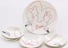 Sango Toki Disney Mickey Mouse and Minnie Mouse Dinnerware Plate Love Made In Japan Set, 4-Piece Set, Is,