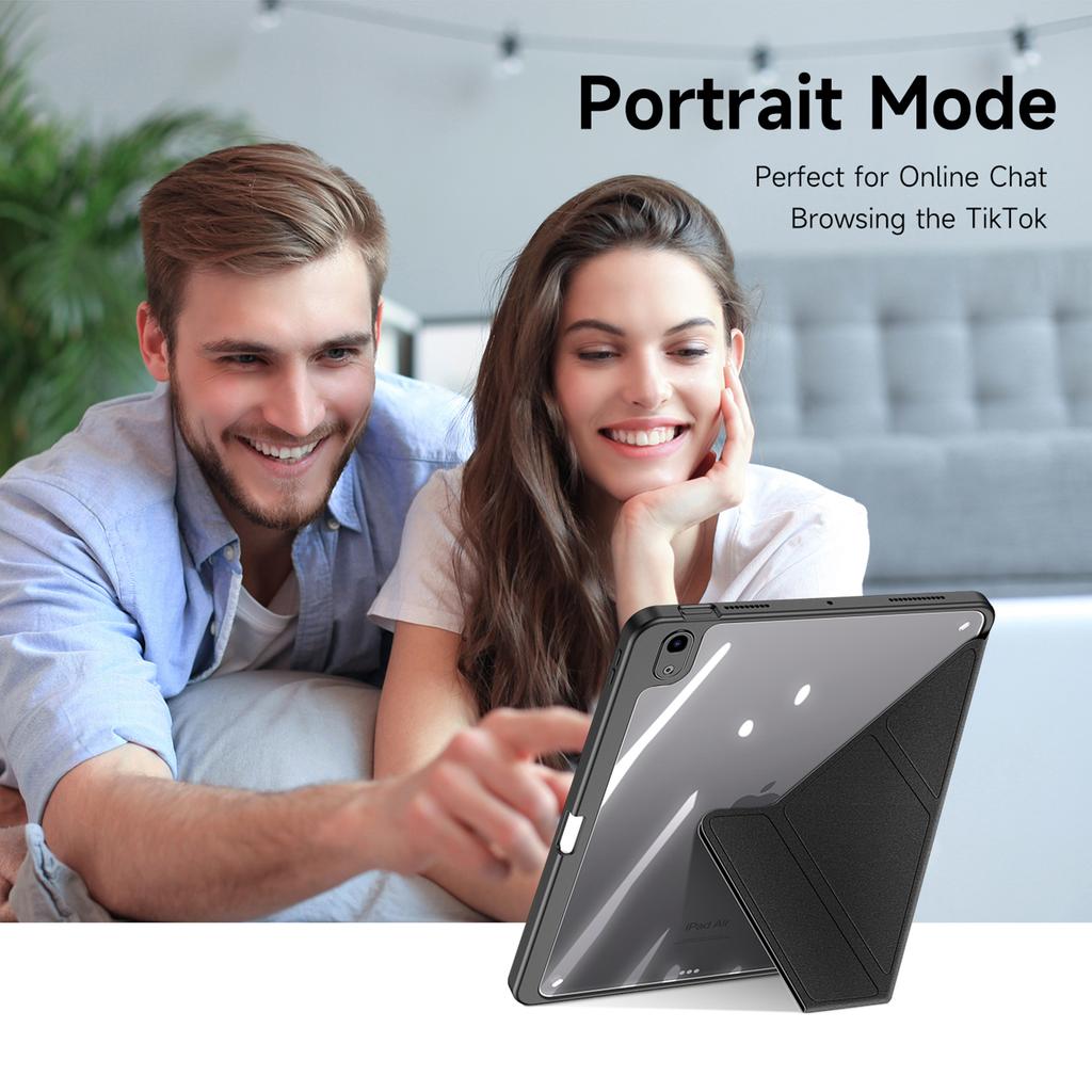 DUX DUCIS Magi Series for iPad Air 11 (2025)/(2024)/Air (2020)/(2022) Case Auto Wake/Sleep PU Leather+PC+TPU Tablet Cover