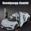 Новый 1:24 Gemera GT Super Sport Car Alloy Diecast Metal Model Car Sound & Light Hobby Collectibles Trendy Decoration Gift For Boyfriend