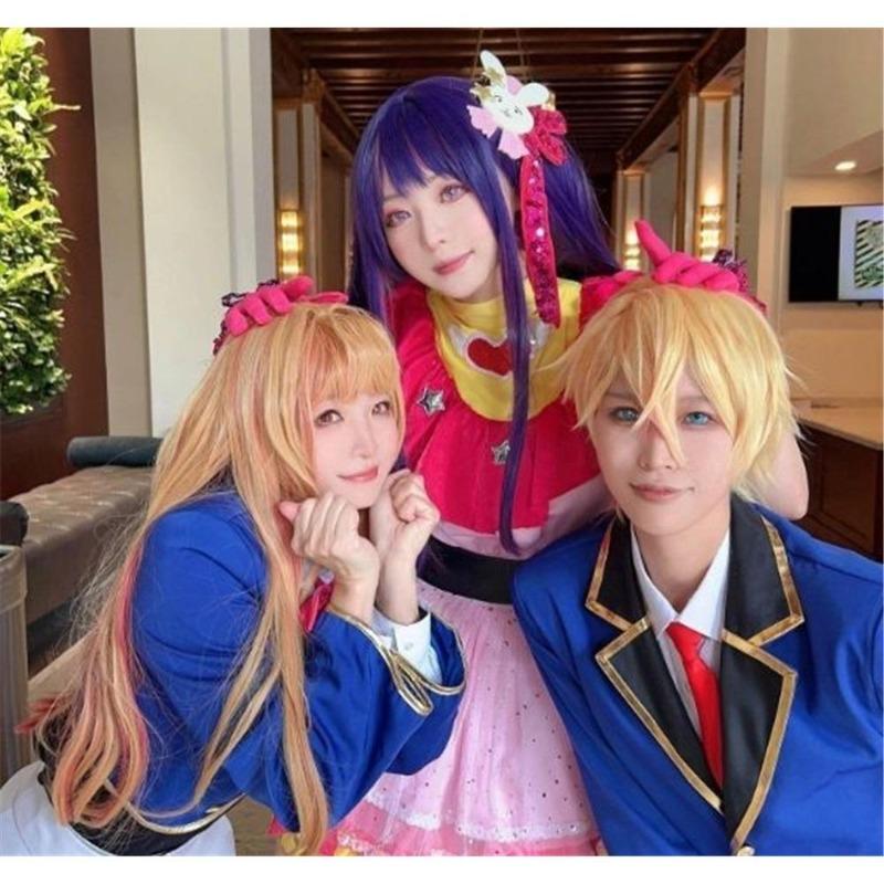 Аниме Oshi No Ko Ruby Hoshino Kana Arima Косплей Костюм Синяя школьная форма Карнавальный костюм Полный комплект Ruby Косплей