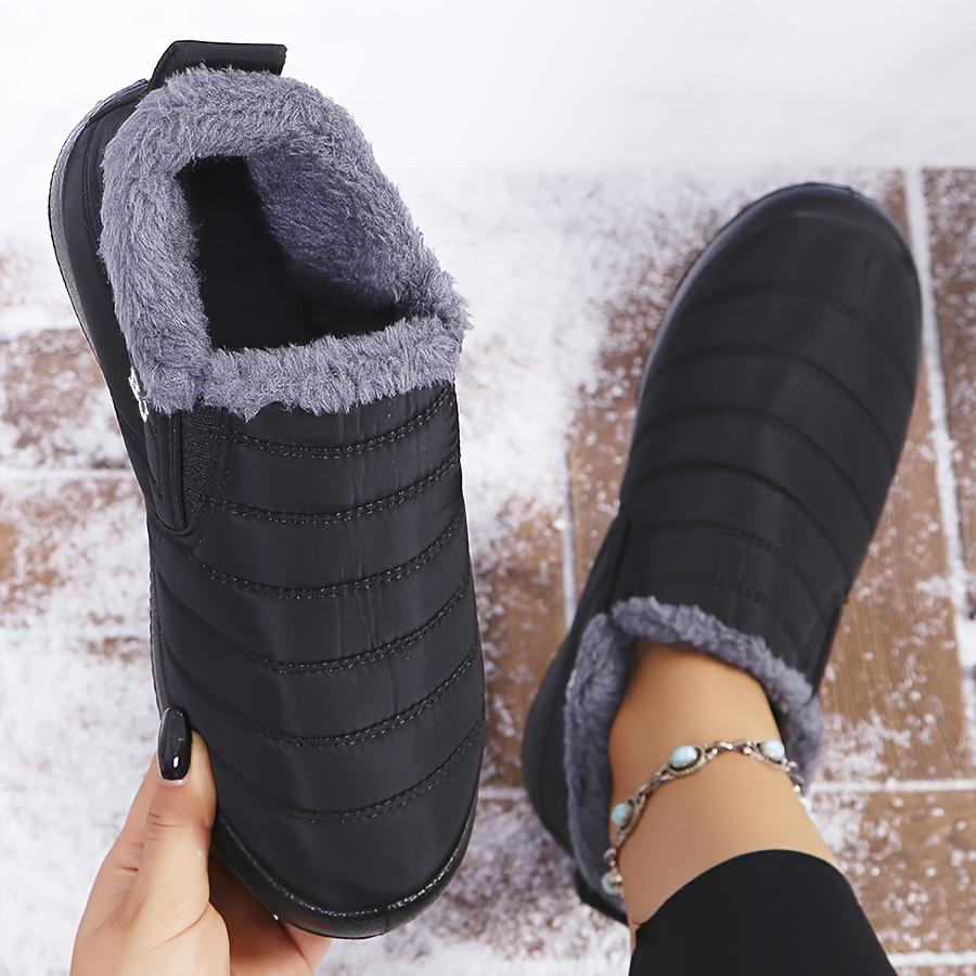Ultra-Warm Winter Boots - Non-Slip Thick Sole,Boots with Arctic-Grade Insulation, Low Heel, Round Toe, Solid Color Minimalist Design