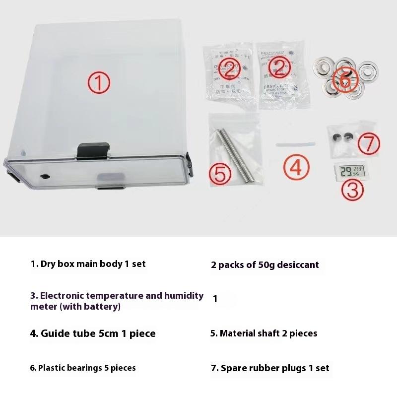 Airtight Filament Dryer Box and Tools Storage Holder, Essential 3D Printing DIY Accessories