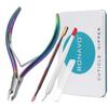 RONAVO Cuticle Professional Stainless Steel Cuticle Scissors for and Includes Cuticle Pusher Trimmer, Manicure, Pedicure, Fingernails,