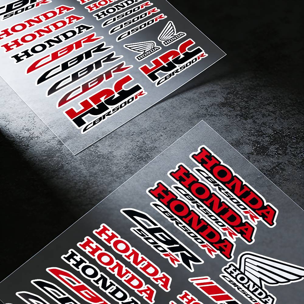 WYEY7 FOR HONDA CBR500R Waterproof Reflective Motorbike Stickers Easy Peel Removable Decals for Motorcycle Car