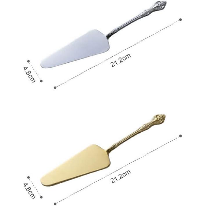 Stainless Steel Dessert Server Spatula, Cake Pie Pastry Server Pack Of 2,Pie Spatula Cake Server Spatula Luxurious Pie Server Spatula for