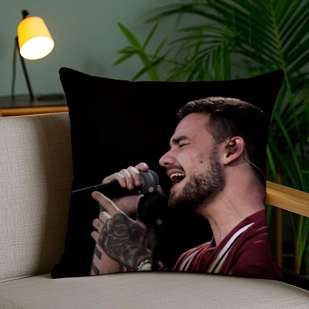 Наволочка Singer L_Liam Payne Диванная Короткий Плюш Двусторонняя HD Печать Комната Домашний Офис Подарок Чехол для Подушки