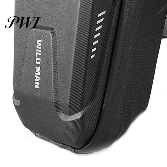 Bicycle Front Bag WILD MAN-E8 Handlebar Waterproof Universal Hard Shell Beam Storage Pouch for Mountain Bike