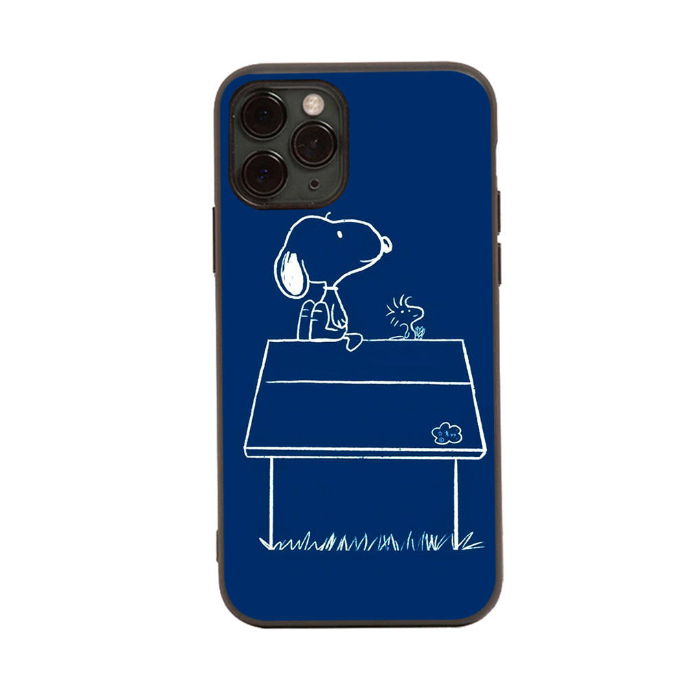 Case for iPhone 16 15 Plus 14 13 12 11 Pro 8 7 6S 6 SE 5S X XR XS Max Realme C30 C33 C31 9I Black Sofe Cover NI35 Fun Snoopy
