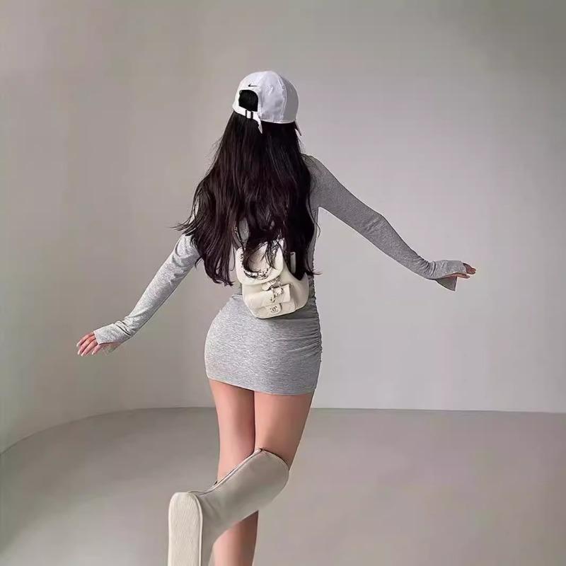 Модное женское платье в стиле вестерн, облегающее, повседневное, с длинными рукавами и капюшоном