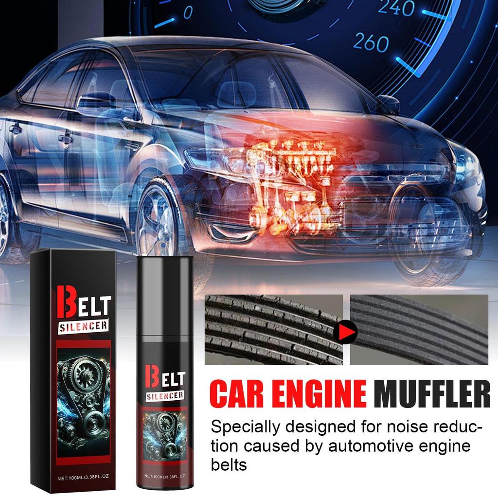 Ограничитель ремня и кондиционер Противоскользящее средство для ремня Антишумовой агент Глушитель ремня двигателя автомобиля Накладка на ремень Автомобильный глушитель