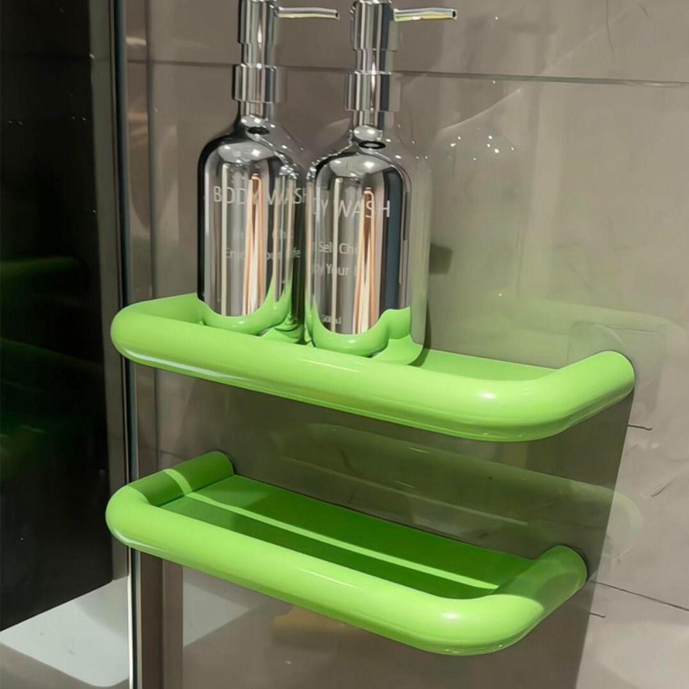 Dopamine Bathroom Storage Shelf Free Punch Toiletries Organizer Wall Hanging Storage Rack Toilet