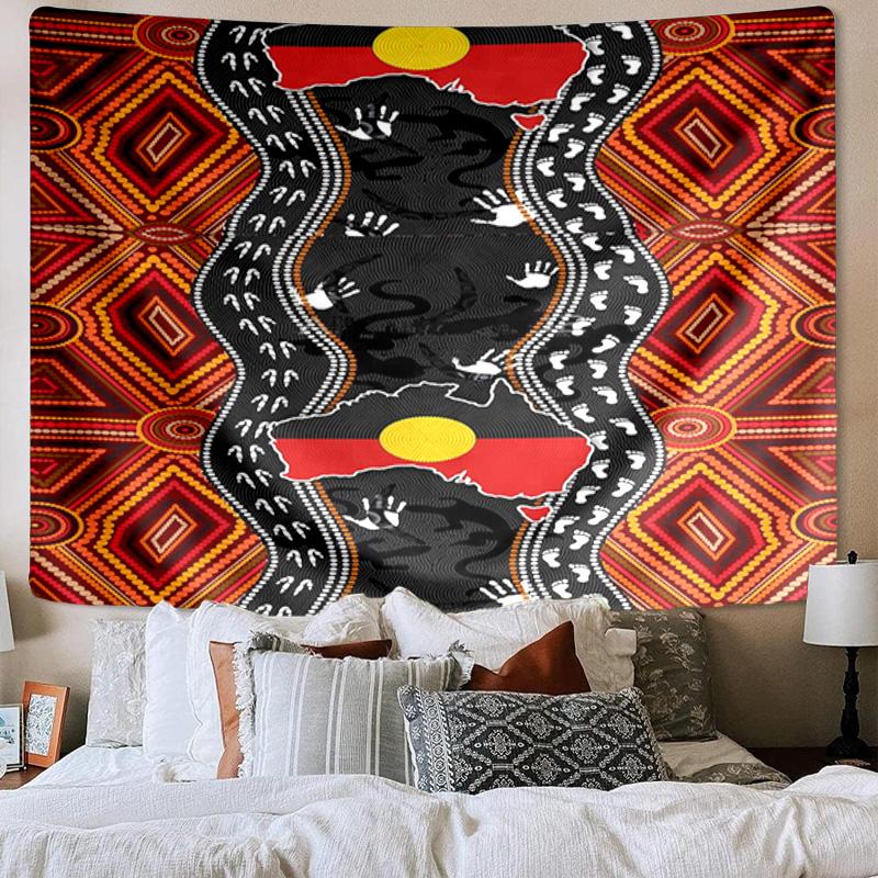 Australian Aboriginal Art Patterns Tapestry Room Decoration Wall Hanging for Living Room Bedroom, dormitory, Birthday and Christmas gifts