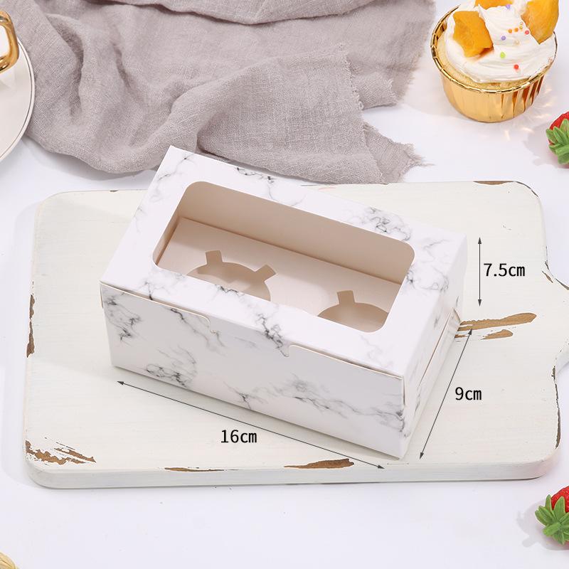 Cupcake Boxes with Inserts Cake Boxes with Clear Window Cake Holder Cupcake Carrier 2/4/6 Holes Muffin Boxes for Holidays
