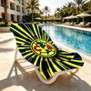 Club America Print Beach Towel Design, Soft, Lightweight. for Home Bathroom, Spa, Pool, Yoga, Surfing, Camping, Gift for Family, Friend