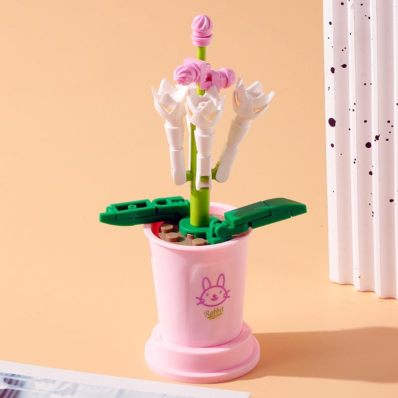 Совместимые строительные блоки: Букет комнатных растений с цветами и суккулентами от Lele Brothers - Детские игрушки и уличный киоск для женщин