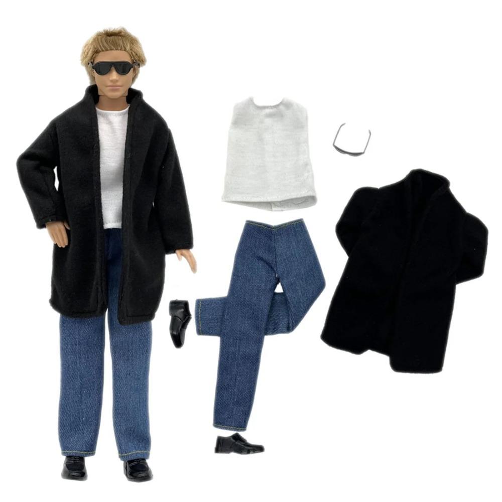 1 Set Ken Cloth Handmade Handsome Doll Accessories Casual Wear Suit for 30cm 12inch Ken Doll Suit Kids Gift