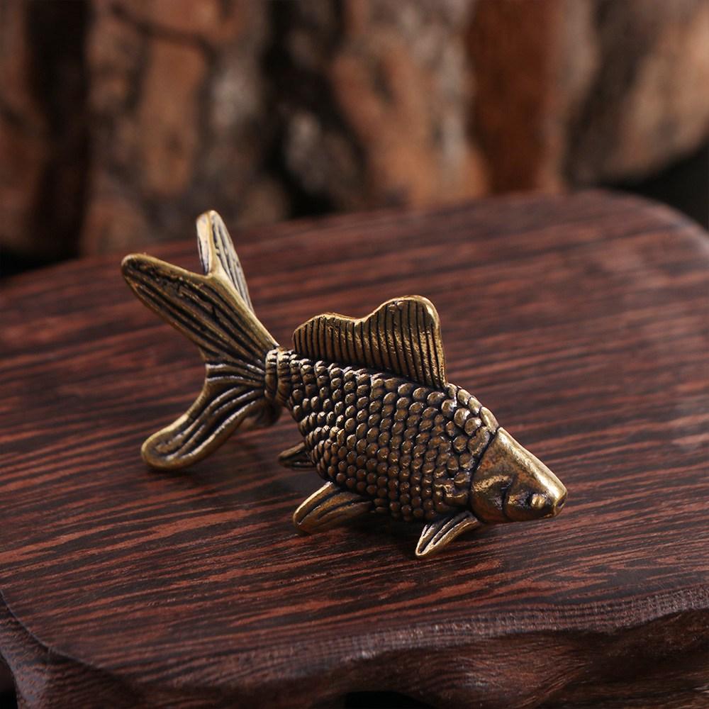 Древние фигурки золотых рыбок Элегантный талисман на удачу Скульптура животного День матери День отца