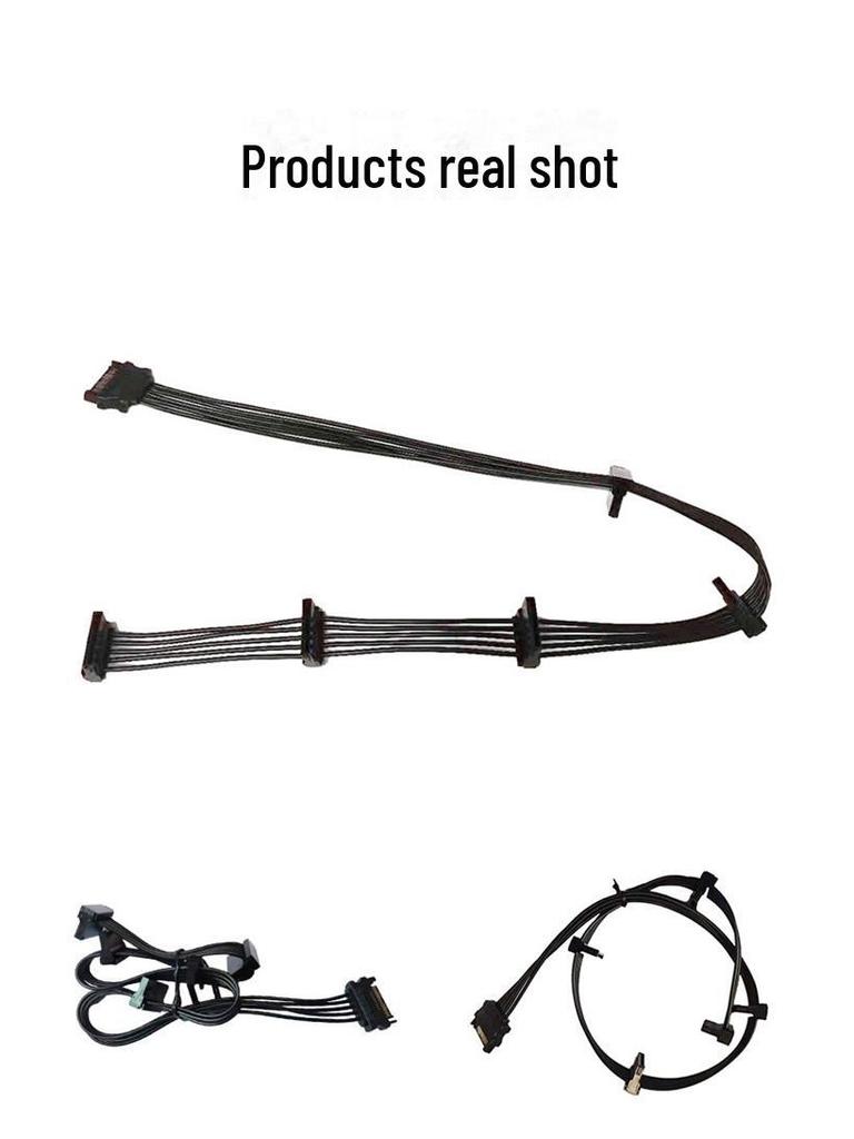 SATA 15-Pin Power Extension Cable: 1-to-5 Splitter for Hard Drives