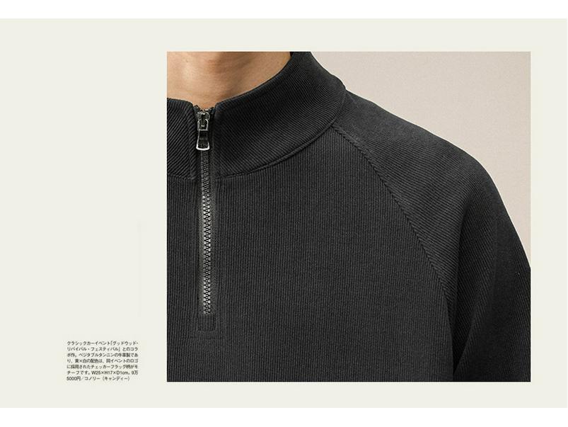 Men's Retro Half-Zip Hoodie: Trendy, Loose-Fit Stand Collar Pullover