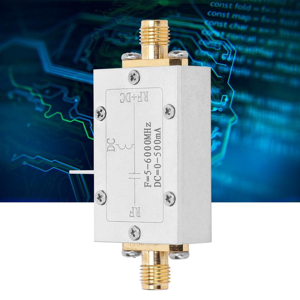 RF Block Bias 5-6000MHz Biaser Алюминиевый сплав Электронные компоненты Промышленные поставки