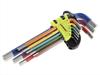 Allen Keys 230 Mm, Sizes 1.5 -10 Mm, 9 Pcs., Colored