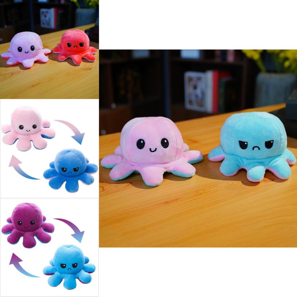 Adorable Octopus Plush Toy Short Plush Material Various Color Options