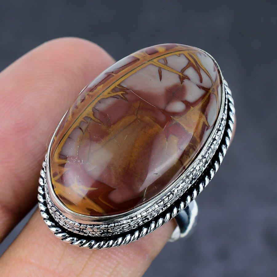Noreena Jasper Gemstone 925 Sterling Silver Jewelry Gift Ring Size 9.5 B3g44