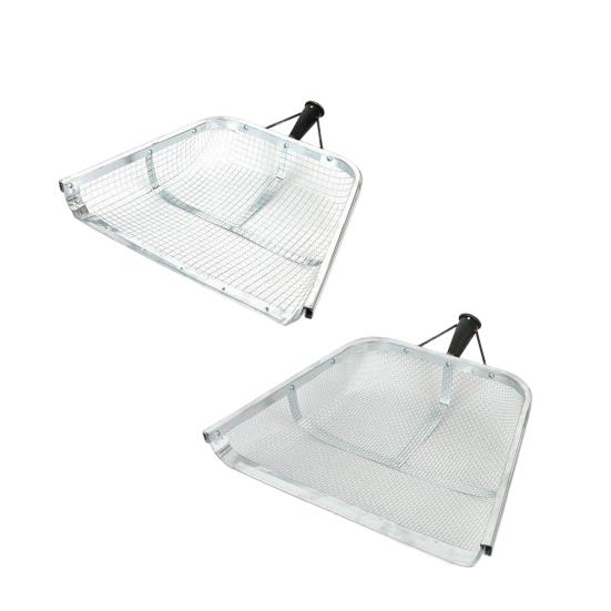 Лопата для песка, сито 4 мм/12 мм, стальное фермерское сито, портативный совок для песка, садовый сбор урожая