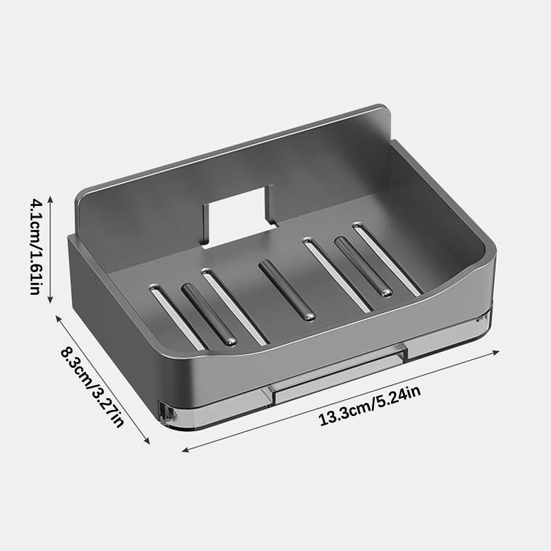 Держатель для мыла в ванной комнате, настенный держатель для мыла, органайзер, мыльница с двойным сливом, аксессуары для ванной комнаты