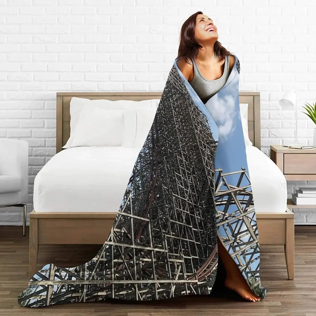 Flannel Throw Blanket Steel Vengeance Blankets Soft Bedding Warm Plush Blanket for Bed Living Room Picnic Travel Home Couch