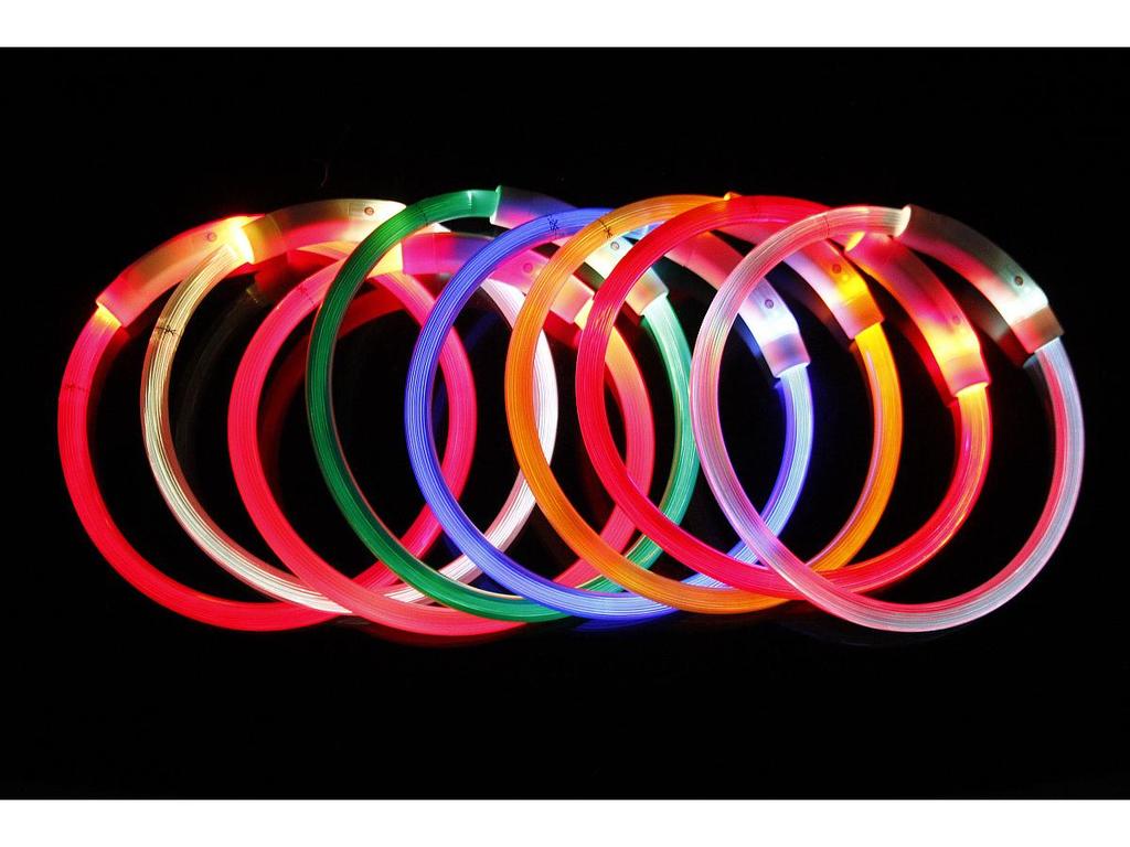 Светодиодный ошейник для собак с USB-подзарядкой - Светящийся, Подходит для всех пород