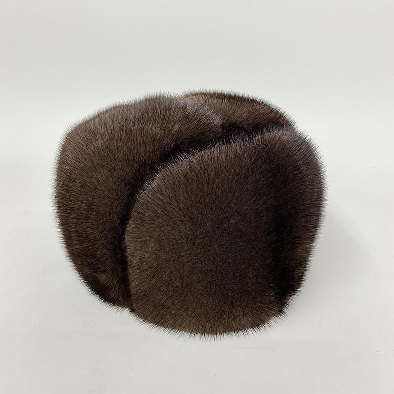 2022 зимний мужской топ из натурального норкового меха, шапка-бомбер из натуральной куницы, теплые черные, коричневые шапки, лучший подарок для папы Gorras