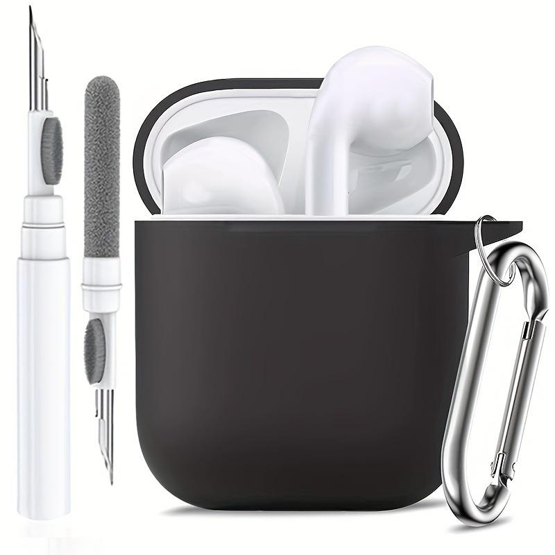 Applicable AirPods 1 /1 generation earphone cover Apple airPods solid color one-piece silicone Bluetooth earphone protective case