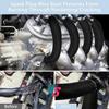 Spark Plug Wire Heat Shield, 8Pcs 2500° Spark Plug Boot, Spark Plug Heat Shield Sleeve for SBC BBC 350 454 Plug Boot Protector, 6 Inch Black