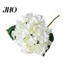 Decorative Fake Flowers Artificial Hydrangea with Green Leaves Stem Realistic Flower Wedding Lifelike Blooms Home Office Table Centerpiece Faux Floral