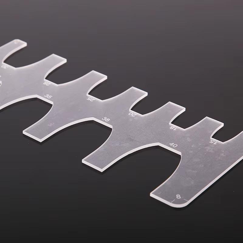 Кожаный акриловый шаблон DIY Leathercraft Рисунок Скрапбукинг Тиснение Декоративный угловой узор Швейный трафарет Инструмент