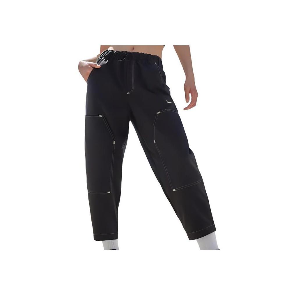 Nike Спортивная одежда Свободные мягкие удобные повседневные брюки Женские плавки Черный HF6174-010