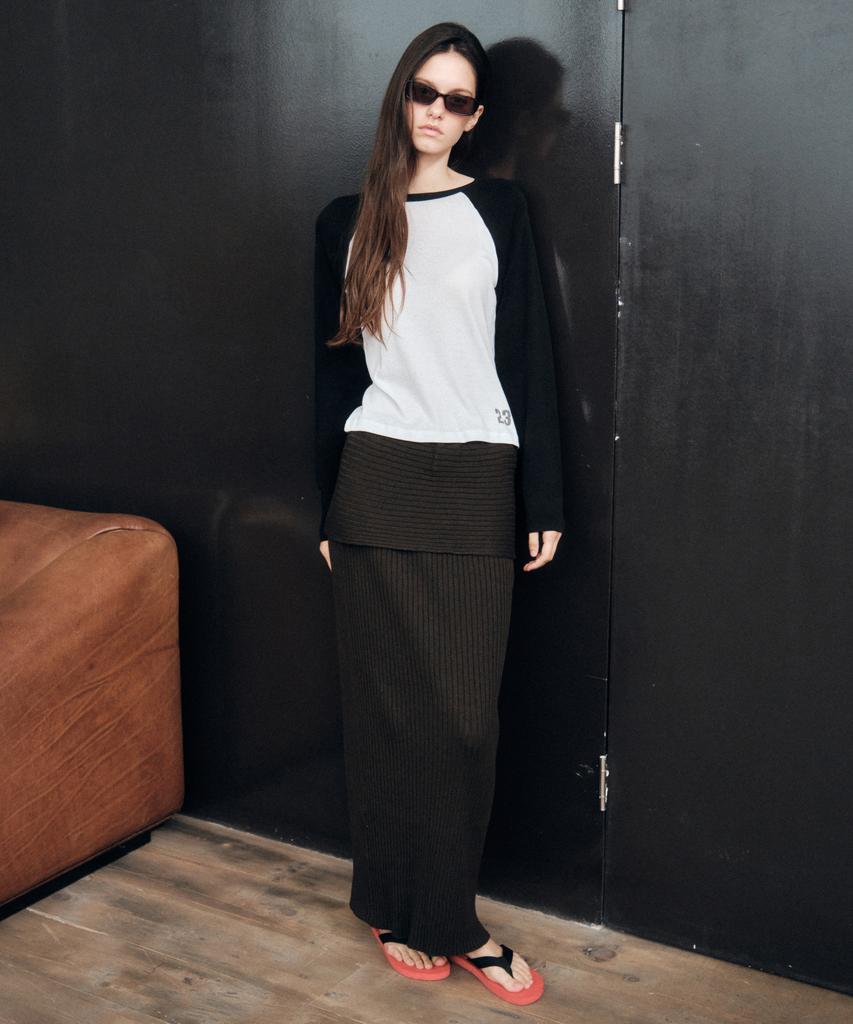Юбка Cita Every Day Comfort Knit Длинная_Cts622(Какао)