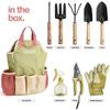 Gardening tools, 10 piece set, gardening tool kit, with bag and gloves, men's and women's gardening tool gifts
