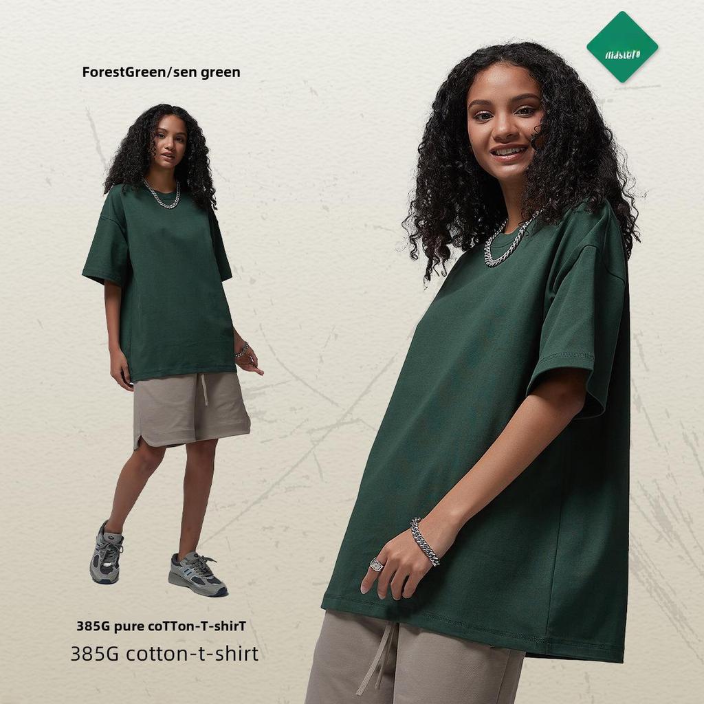 ARTIE Men's 2025 Spring/Summer Heavy T-shirt - Solid Color, Loose Fit, Fashion Brand Short Sleeve