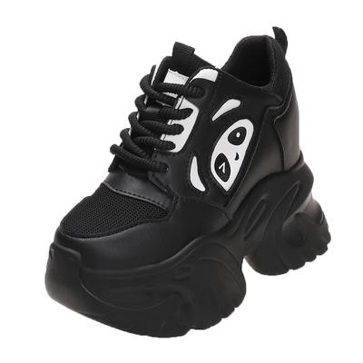 Модные женские ботильоны на платформе, новые осенние, 10 см толстая подошва, повседневные массивные ботинки, дышащая обувь для ходьбы, белые туфли, женские кожаные кроссовки