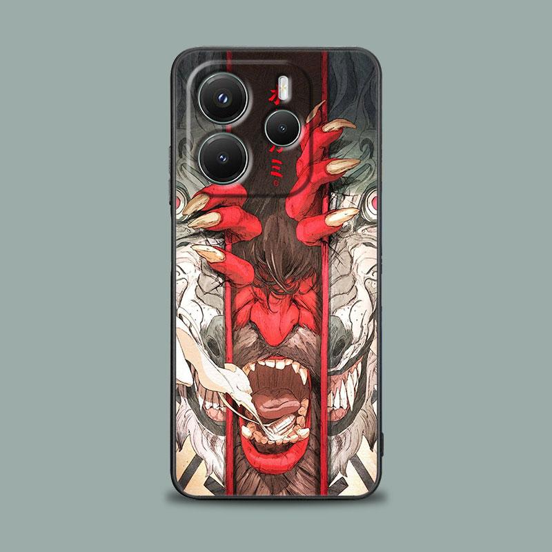 Чехол для телефона для Xiaomi Redmi 15C 14C 12C 13C 4G Redmi Note 15 14 13 12 11 10 Pro Plus 12S Мягкий чехол Японское искусство Самурай Ниндзя