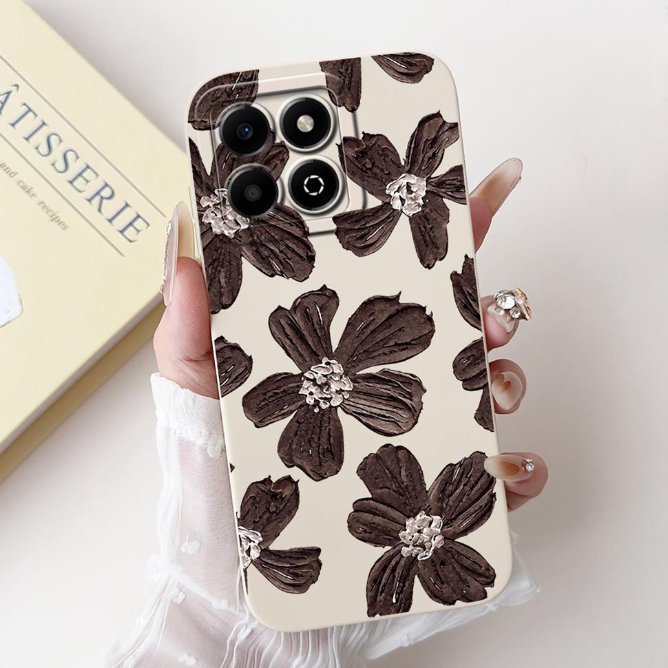 Colorful Flower Case For Honor X6b Coque Silicone Soft Cover For Huawei Honor X 6b 6a X6A Phone Cases Covers Bumper