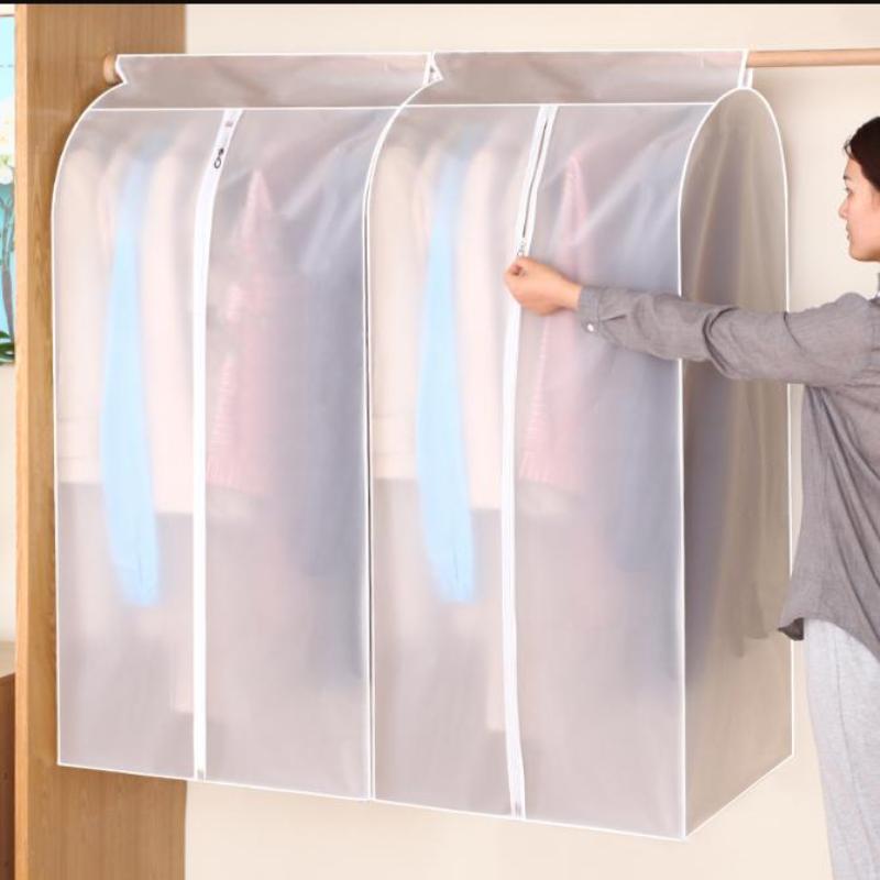 Пылезащитный чехол для одежды большой вместимости, подвесной чехол для хранения одежды, платья, костюма, пальто, с утолщением